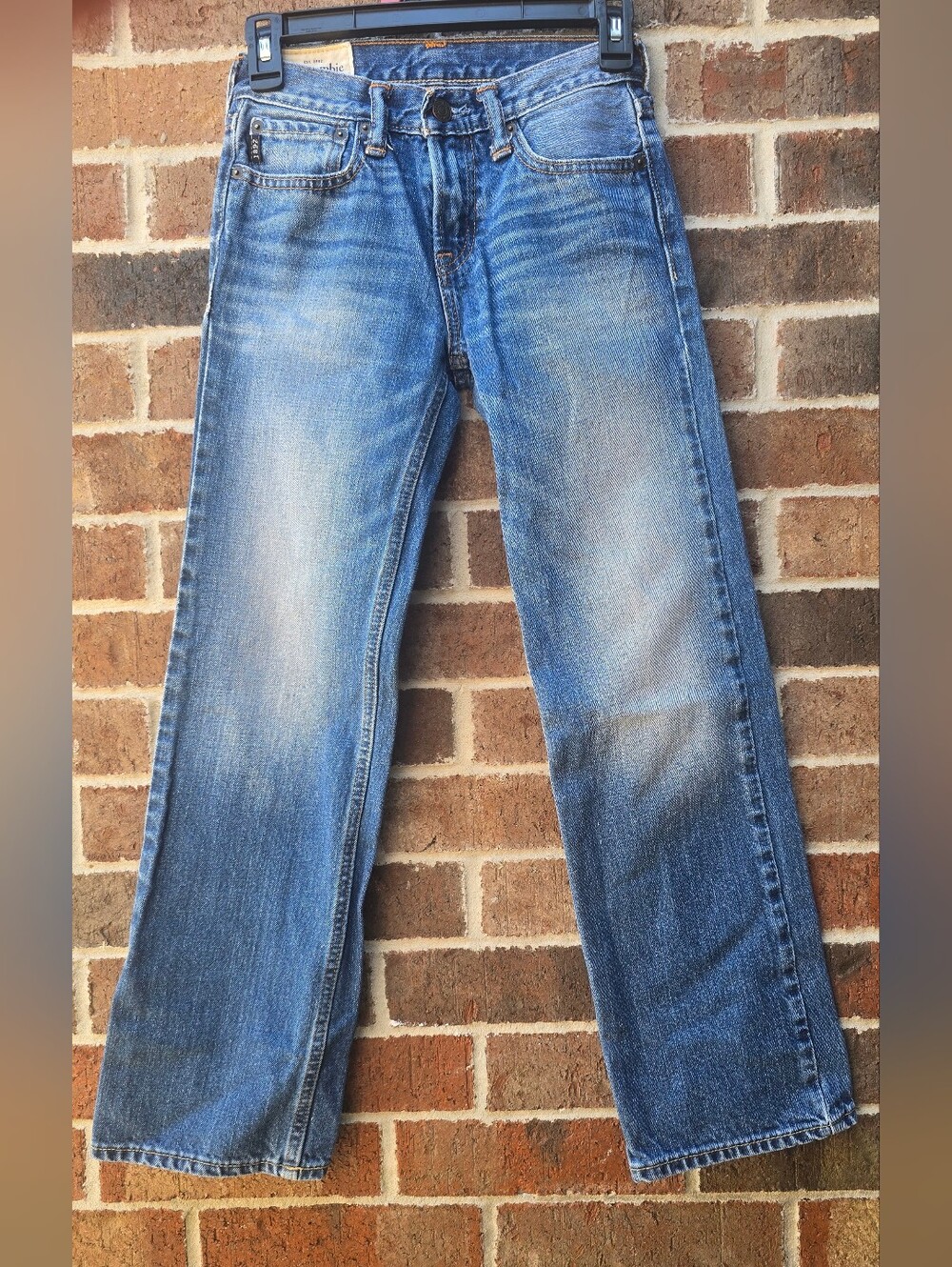Abercrombie Kids Boys Size 12 Slim Straight Leg Jeans Medium Wash